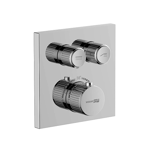 Смеситель для душа WasserKRAFT Dinkel 5848 Thermo термостатический хром Смеситель для душа WasserKRAFT Dinkel 5848 Thermo термостатический хром