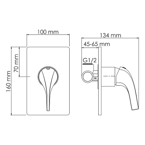 Смеситель для душа WasserKRAFT Sauer 7151 золото Смеситель для душа WasserKRAFT Sauer 7151 золото