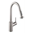 Смеситель для кухни Hansgrohe 220 с вытяжным душем, 2jet, Sbox 73863800, под сталь Смеситель для кухни Hansgrohe 220 с вытяжным душем, 2jet, Sbox 73863800, под сталь