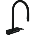 Смеситель для кухни Hansgrohe Aquno Select M81 73831670 матовый черный Смеситель для кухни Hansgrohe Aquno Select M81 73831670 матовый черный