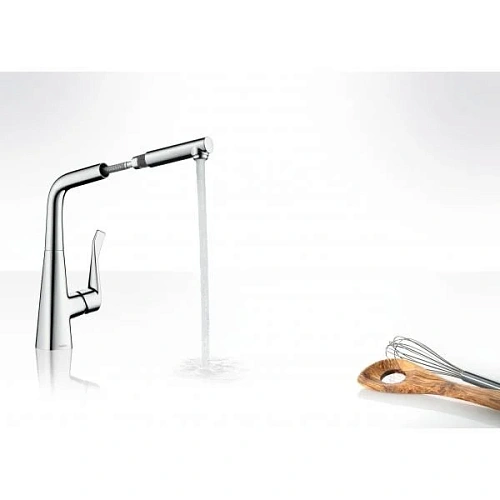 Смеситель для кухни hansgrohe Metris 14821800 Смеситель для кухни hansgrohe Metris 14821800