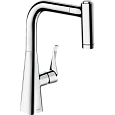 Смеситель для кухни Hansgrohe Metris M71 220, с вытяжным душем, 2jet 73800000, хром Смеситель для кухни Hansgrohe Metris M71 220, с вытяжным душем, 2jet 73800000, хром