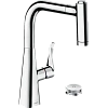 Смеситель для кухни Hansgrohe Metris Select M71 на 2 отверстия, 220, Eco, с вытяжным душем, 2jet, sB 73826000.