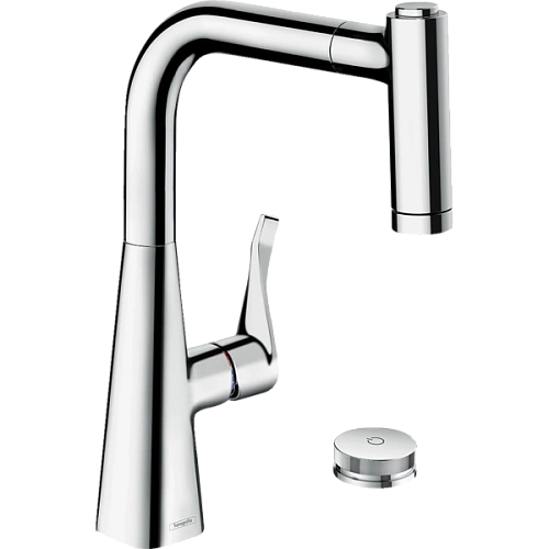 Смеситель для кухни Hansgrohe Metris Select M71 на 2 отверстия, 220, Eco, с вытяжным душем, 2jet, sB 73826000. Смеситель для кухни Hansgrohe Metris Select M71 на 2 отверстия, 220, Eco, с вытяжным душем, 2jet, sB 73826000.