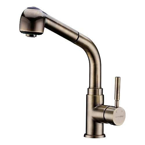 Смеситель для кухни WasserKRAFT A8237 с выдвижной лейкой светлая бронза Смеситель для кухни WasserKRAFT A8237 с выдвижной лейкой светлая бронза