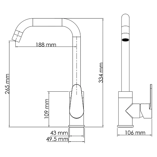 Смеситель для кухни WasserKRAFT Alz 28807 хром Смеситель для кухни WasserKRAFT Alz 28807 хром