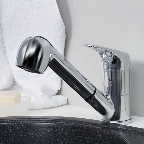 Смеситель для кухни WasserKRAFT Oder 6365 с выдвижной лейкой хром Смеситель для кухни WasserKRAFT Oder 6365 с выдвижной лейкой хром