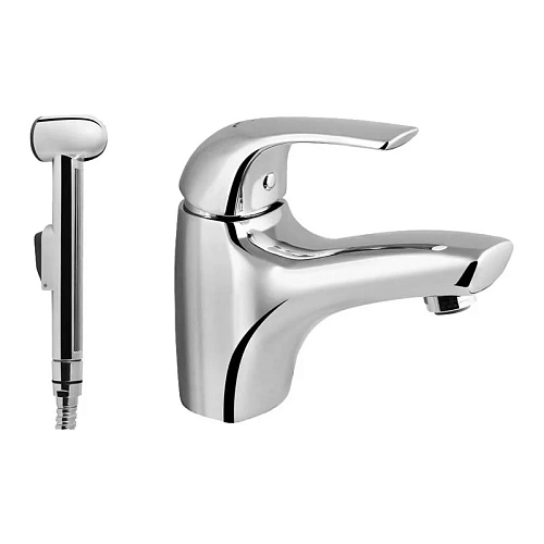 Смеситель для раковины AM.PM F7P03032 с ручным душем, без донного клапана Смеситель для раковины AM.PM F7P03032 с ручным душем, без донного клапана