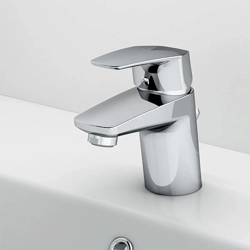 Смеситель для раковины AM.PM Gem F9082100 с донным клапаном Смеситель для раковины AM.PM Gem F9082100 с донным клапаном