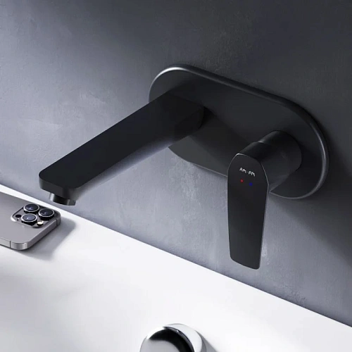 Смеситель для раковины AM.PM Gem F90A72222 встраиваемый, черный Смеситель для раковины AM.PM Gem F90A72222 встраиваемый, черный