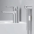 Смеситель для раковины AM.PM Inspire F5004000 с Гигиенический душем и донным клапаном Смеситель для раковины AM.PM Inspire F5004000 с Гигиенический душем и донным клапаном