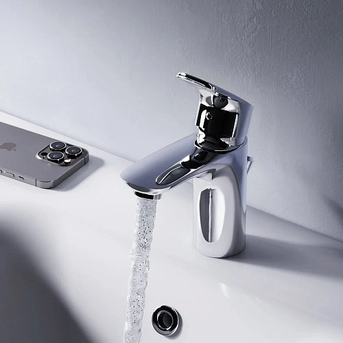 Смеситель для раковины AM.PM Like F8092116 с донным клапаном, хром Смеситель для раковины AM.PM Like F8092116 с донным клапаном, хром