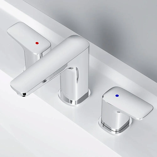 Смеситель для раковины AM.PM Spirit F7008000 трехсекционный Смеситель для раковины AM.PM Spirit F7008000 трехсекционный