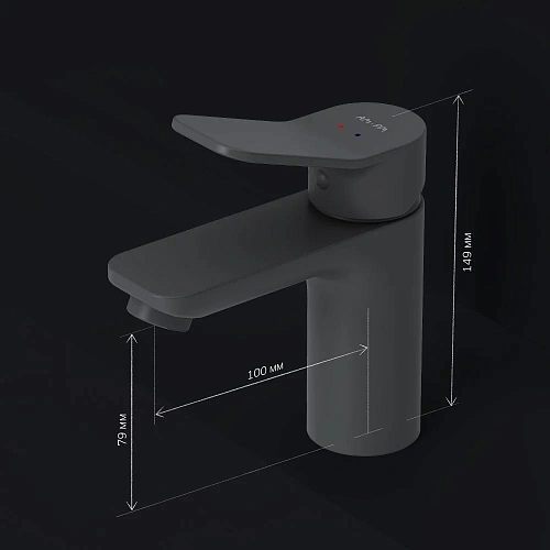 Смеситель для раковины AM.PM X-Joy F85A02122 черный Смеситель для раковины AM.PM X-Joy F85A02122 черный