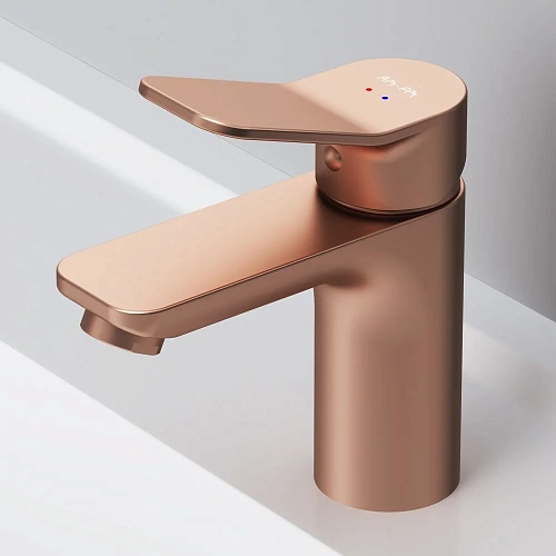 Смеситель для раковины AM.PM X-Joy F85A02144 розовое золото Смеситель для раковины AM.PM X-Joy F85A02144 розовое золото