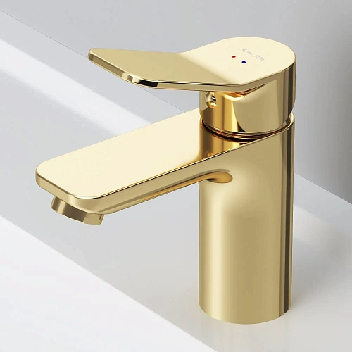 Смеситель для раковины AM.PM X-Joy F85A02199 золото Смеситель для раковины AM.PM X-Joy F85A02199 золото