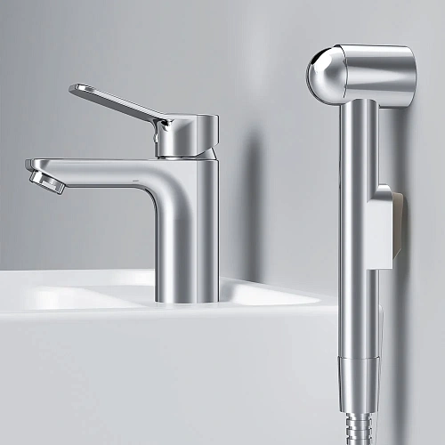 Смеситель для раковины AM.PM X-Joy F85A03000 с Гигиенический душем Смеситель для раковины AM.PM X-Joy F85A03000 с Гигиенический душем