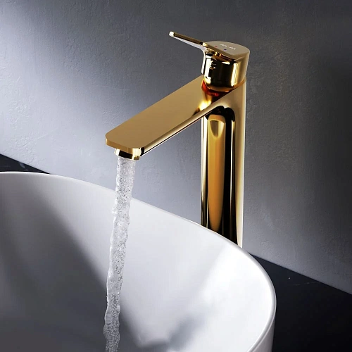 Смеситель для раковины AM.PM X-Joy F85A92099, высокий, золото Смеситель для раковины AM.PM X-Joy F85A92099, высокий, золото