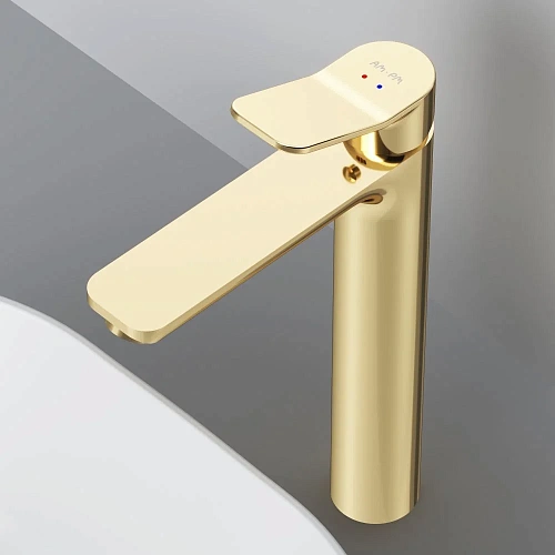 Смеситель для раковины AM.PM X-Joy F85A92099, высокий, золото Смеситель для раковины AM.PM X-Joy F85A92099, высокий, золото