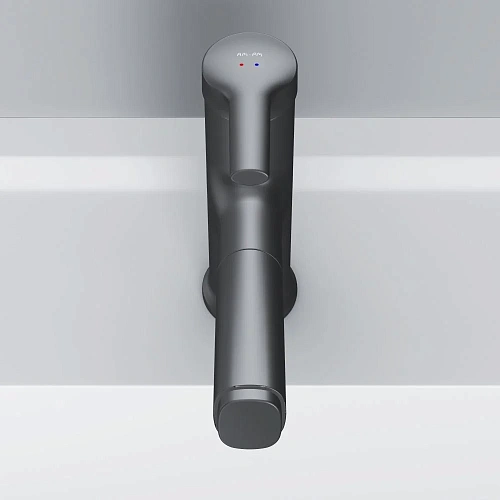 Смеситель для раковины AM.PM X-Joy F85B02922 с вытяжным изливом, черный Смеситель для раковины AM.PM X-Joy F85B02922 с вытяжным изливом, черный