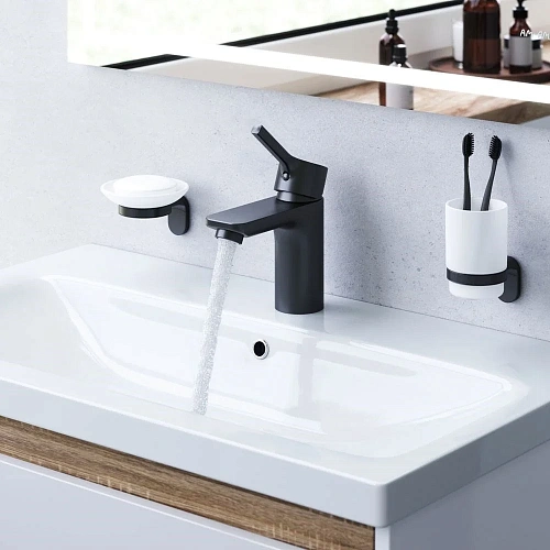 Смеситель для раковины AM.PM X-Joy S F85B02122 черный матовый Смеситель для раковины AM.PM X-Joy S F85B02122 черный матовый