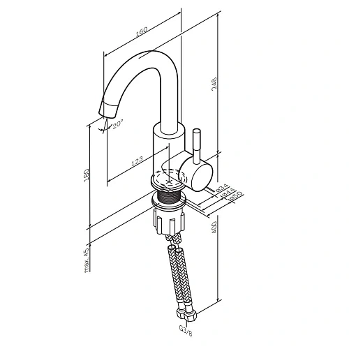 Смеситель для раковины AM.PM X-Joy S F85B02711 сатин Смеситель для раковины AM.PM X-Joy S F85B02711 сатин