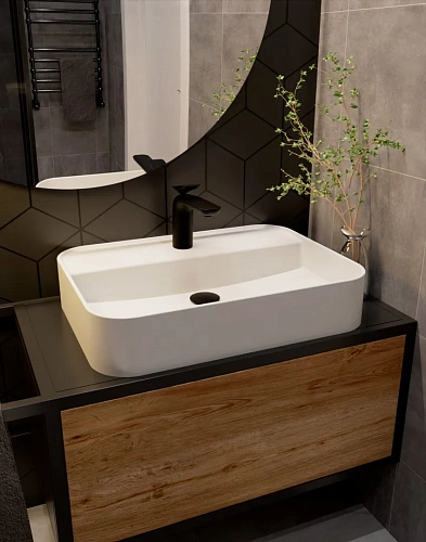 Смеситель для раковины AQUAme Como AQM6510MB Черный матовый Смеситель для раковины AQUAme Como AQM6510MB Черный матовый