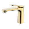 Смеситель для раковины AQUAme Imola AQM6710BG без донного клапана, Brushed gold