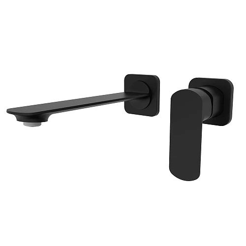 Смеситель для раковины AQUAme Monza AQM6315MB на 2 отв, внутр монтаж в компл, Черный матовый Смеситель для раковины AQUAme Monza AQM6315MB на 2 отв, внутр монтаж в компл, Черный матовый