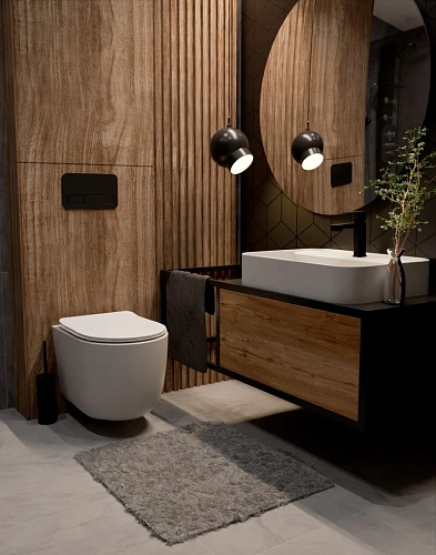 Смеситель для раковины AQUAme Parma AQM6610MB Черный матовый Смеситель для раковины AQUAme Parma AQM6610MB Черный матовый