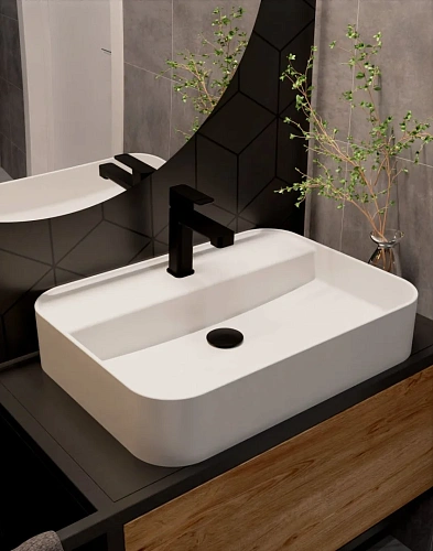 Смеситель для раковины AQUAme Parma AQM6610MB Черный матовый Смеситель для раковины AQUAme Parma AQM6610MB Черный матовый