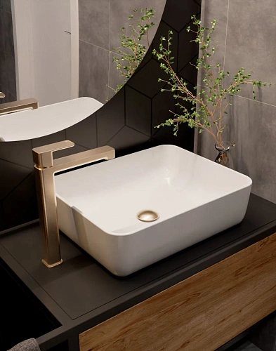 Смеситель для раковины AQUAme Parma AQM6614BG Brushed gold Смеситель для раковины AQUAme Parma AQM6614BG Brushed gold