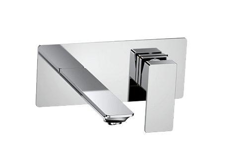 Смеситель для раковины AQUAme Savona AQM6815CR настенный на 2 отверстия хром Смеситель для раковины AQUAme Savona AQM6815CR настенный на 2 отверстия хром