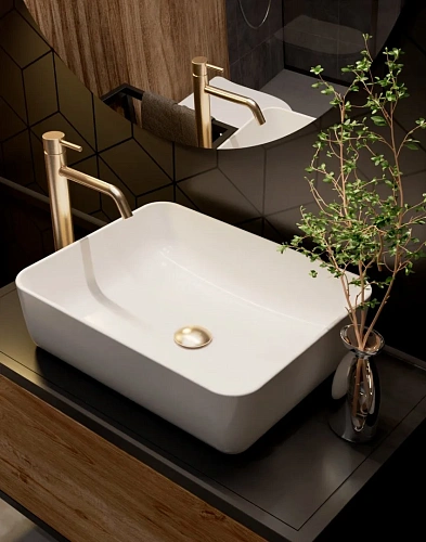 Смеситель для раковины AQUAme Siena AQM 6214BG 210мм, Brushed gold AQM6214BG Смеситель для раковины AQUAme Siena AQM 6214BG 210мм, Brushed gold AQM6214BG