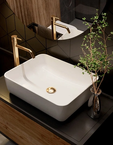 Смеситель для раковины AQUAme Siena AQM 6214GG 210мм, Glossy gold AQM6214GG Смеситель для раковины AQUAme Siena AQM 6214GG 210мм, Glossy gold AQM6214GG