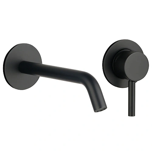 Смеситель для раковины AQUAme Siena AQM 6215MB на 2 отв. 180мм, внутр монтаж в компл, Черный матовый AQM6215MB Смеситель для раковины AQUAme Siena AQM 6215MB на 2 отв. 180мм, внутр монтаж в компл, Черный матовый AQM6215MB