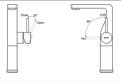 Смеситель для раковины Bravat Arc F16061C-A2-ENG Смеситель для раковины Bravat Arc F16061C-A2-ENG