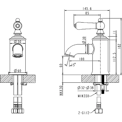 Смеситель для раковины Bravat Art F175109BM Смеситель для раковины Bravat Art F175109BM