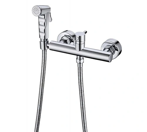 Смеситель для раковины Bravat D9140CP-RUS с гигиеническим Смеситель для раковины Bravat D9140CP-RUS с гигиеническим