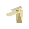 Смеситель для раковины Bravat Iceberg F176110G цвет золото
