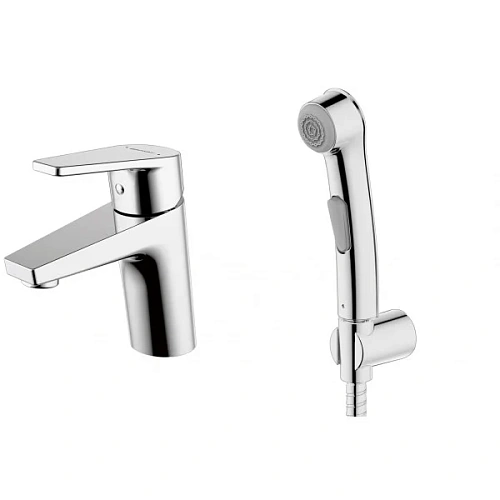 Смеситель для раковины Bravat Line F15299C-2 с Гигиенический душем Смеситель для раковины Bravat Line F15299C-2 с Гигиенический душем