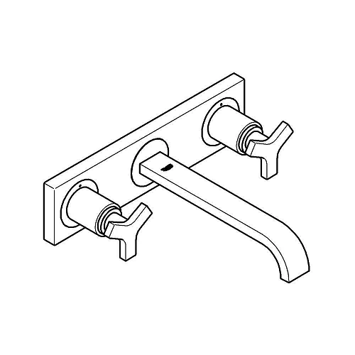 Смеситель для раковины GROHE Allure (3 отверстия) вынос 220 мм, хром (20192000) внешняя часть Смеситель для раковины GROHE Allure (3 отверстия) вынос 220 мм, хром (20192000) внешняя часть