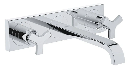 Смеситель для раковины GROHE Allure (3 отверстия) вынос 220 мм, хром (20192000) внешняя часть Смеситель для раковины GROHE Allure (3 отверстия) вынос 220 мм, хром (20192000) внешняя часть