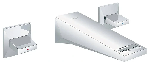 Смеситель для раковины GROHE Allure Brilliant на 3 отверстия, вынос 161 мм, хром (20346000) Смеситель для раковины GROHE Allure Brilliant на 3 отверстия, вынос 161 мм, хром (20346000)