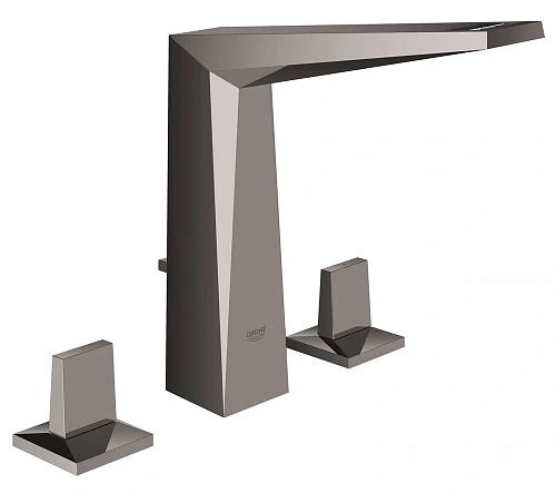 Смеситель для раковины GROHE Allure Brilliant на 3 отверстия, высокий излив, темный графит глянец (2 20344A00 Смеситель для раковины GROHE Allure Brilliant на 3 отверстия, высокий излив, темный графит глянец (2 20344A00
