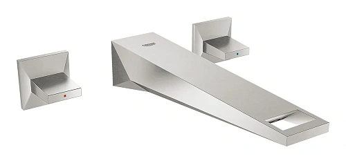 Смеситель для раковины GROHE Allure Brilliant на 3 отверстия, настенный монтаж, вынос 210 мм, (20348 20348DC0 Смеситель для раковины GROHE Allure Brilliant на 3 отверстия, настенный монтаж, вынос 210 мм, (20348 20348DC0