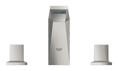 Смеситель для раковины GROHE Allure Brilliant на три отверстия, низкий излив (20342DC0) Смеситель для раковины GROHE Allure Brilliant на три отверстия, низкий излив (20342DC0)