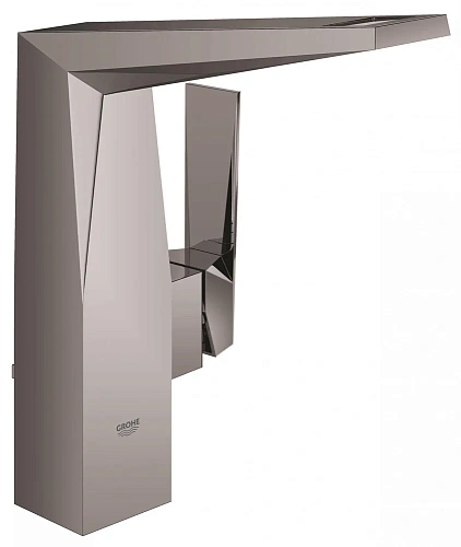 Смеситель для раковины GROHE Allure Brilliant с высоким изливом, сливной гарнитур, темный графит гля 23109A00 Смеситель для раковины GROHE Allure Brilliant с высоким изливом, сливной гарнитур, темный графит гля 23109A00
