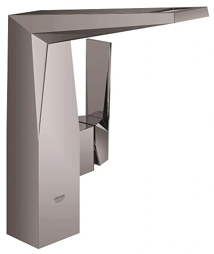 Смеситель для раковины GROHE Allure Brilliant, с высоким изливом, гладкий корпус, темный графит глян 23112A00 Смеситель для раковины GROHE Allure Brilliant, с высоким изливом, гладкий корпус, темный графит глян 23112A00