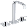 Смеситель для раковины GROHE Allure с донным клапаном и длинными рукоятками на 3 отверстия, хром (20 20188000 Смеситель для раковины GROHE Allure с донным клапаном и длинными рукоятками на 3 отверстия, хром (20 20188000